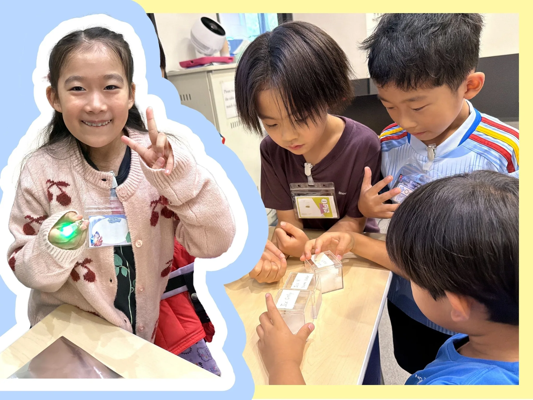 Winter Wonderland のなぞ解きに挑戦する子どもたち